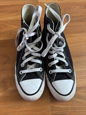 Converse Black and White High-Top Kids Sneakers